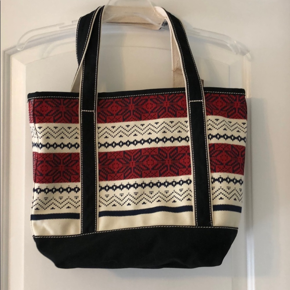 Lands’ End Holiday Canvas Tote